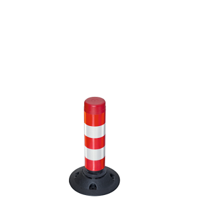 <u>Traffic-Line FlexPin Flexible 760mm Red and White Plastic Post with Base</u>